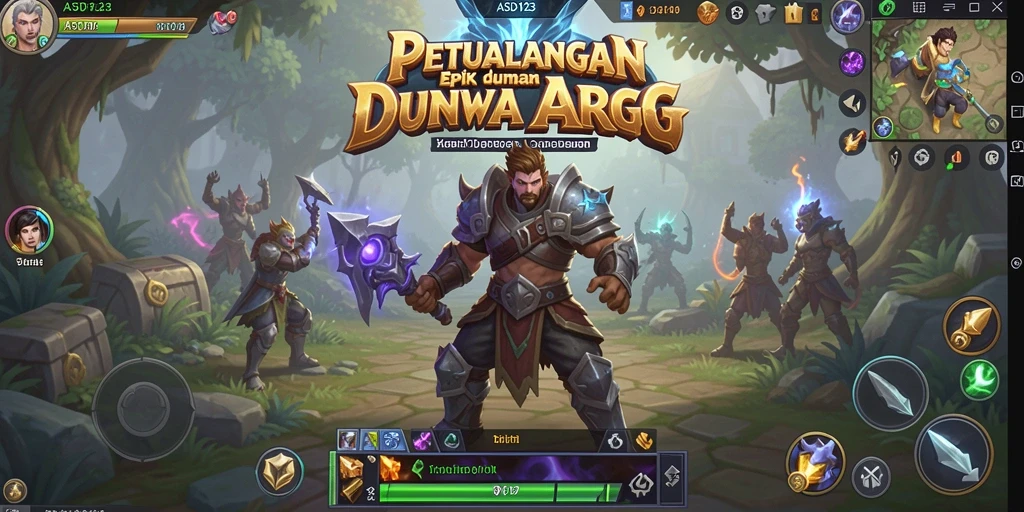 Tampilan gameplay ARPG yang seru dan menantang di ASD123.