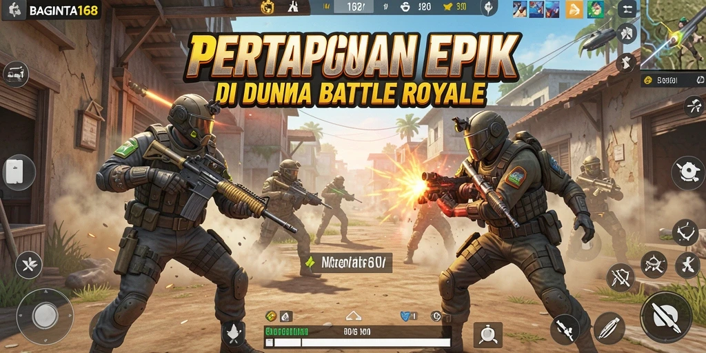 Gameplay seru dan menegangkan di BAGINTA168 Battle Royale.
