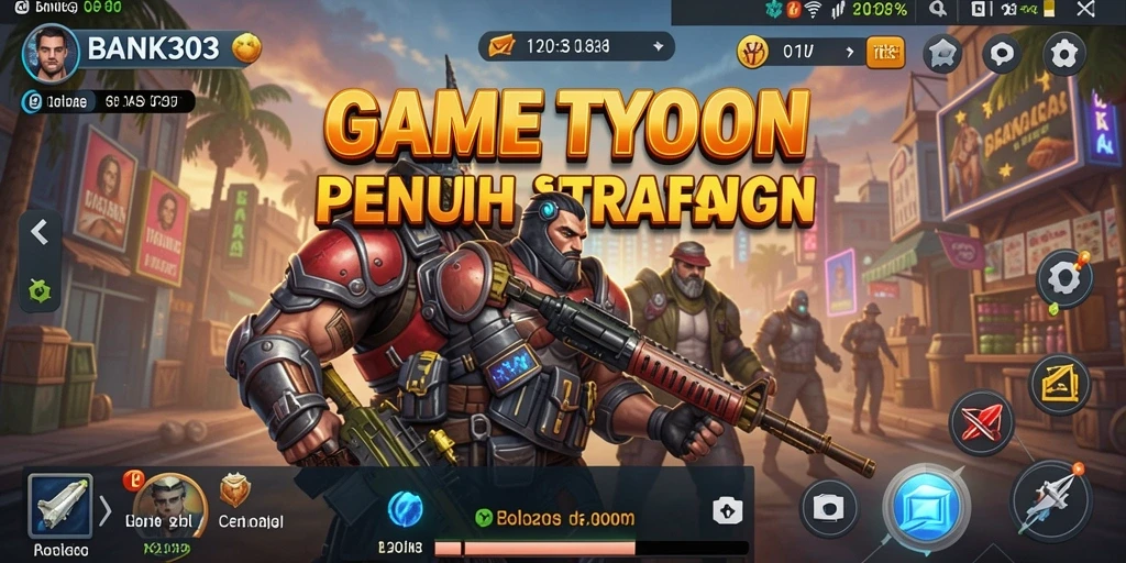 Tangkapan layar menampilkan gameplay seru dari BANK303 yang menantang.