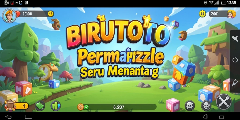 Tampilan gameplay menarik dalam BIRUTOTO yang menantang.