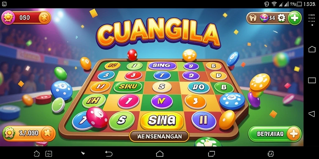 Tampilan screenshot gameplay Bingo di CUANGILA yang menarik
