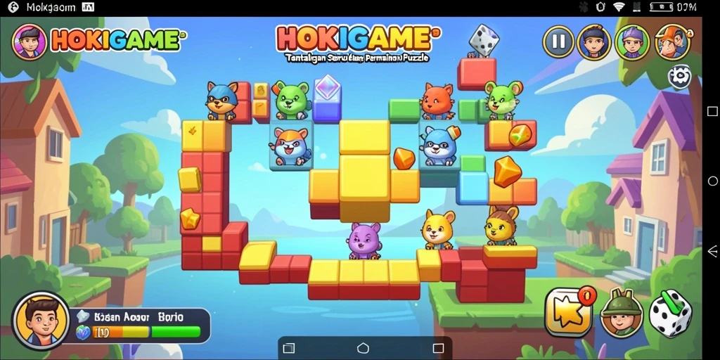 Tangkapan layar menunjukkan gameplay HOKIGAME yang menantang dan menyenangkan.