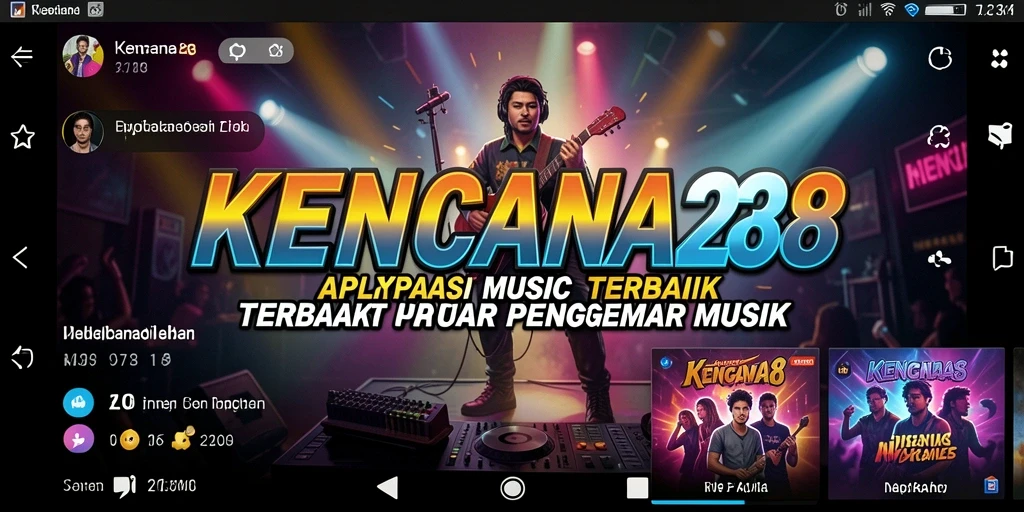 Tampilan gameplay KENCANA28 yang menarik dengan berbagai fitur musik.
