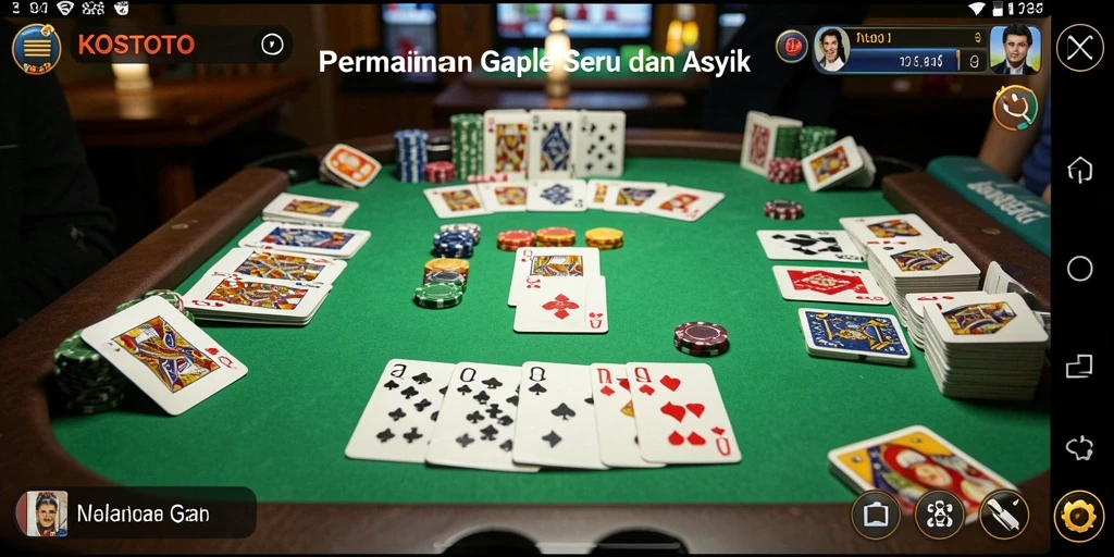 Tampilan gameplay KOSTOTO yang menarik dan interaktif.
