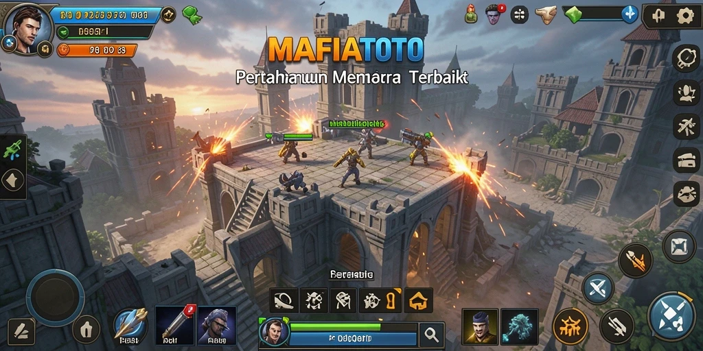 Tampilan gameplay MAFIATOTO yang menarik dalam strategi Tower Defense.