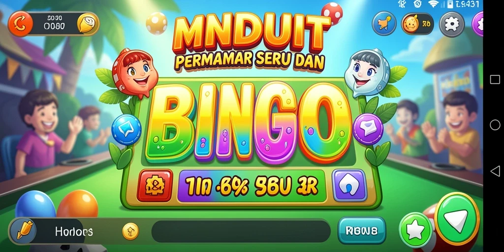 Tampilan gameplay MNDUIT dengan suasana Bingo yang mengasyikkan.
