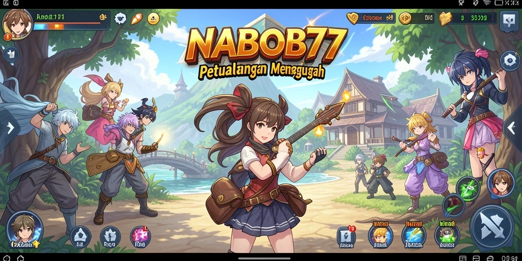 Tampilan gameplay NABOB77 dengan grafis Anime yang menakjubkan.