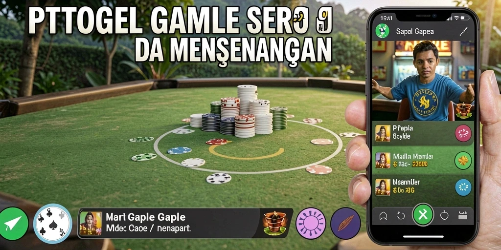 Tampilan gameplay PTTOGEL yang seru dalam bermain Gaple.