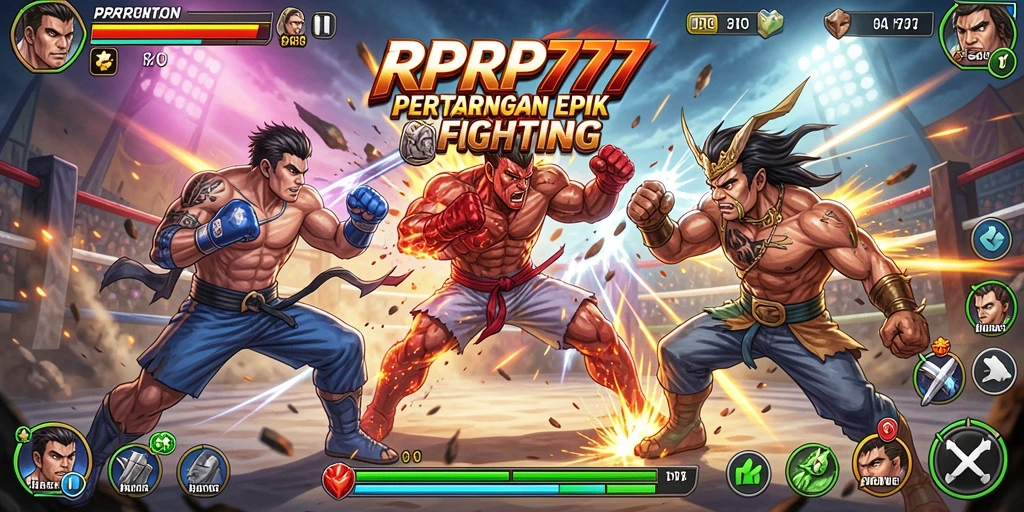 Gameplay seru RPRP777 dengan pertarungan mendebarkan.