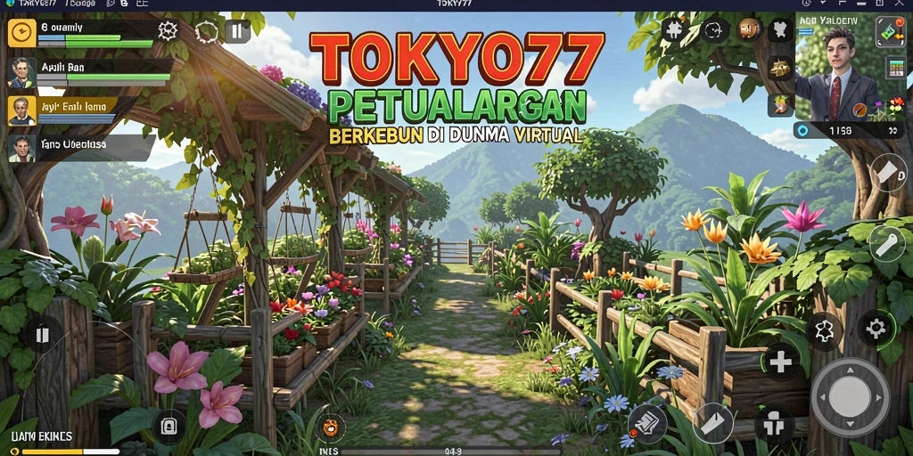 Gameplay menarik di TOKYO77 dengan aktivitas bertani yang asyik.