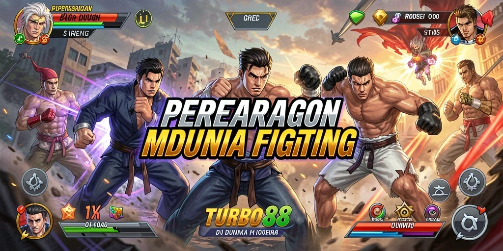 Gameplay menegangkan dari TURBO88 saat pertarungan berlangsung.